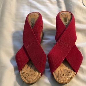 Esprit strapped wedge *my entire closet is BOGO free*